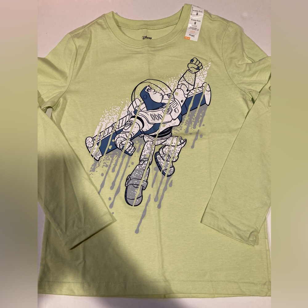 Buzz Lightyear Toy Story long sleeve tee brand new NWT size 8
